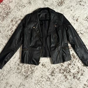 Faux Leather Jacket